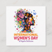 Internationale Vrouwendag Informatiekaartje (Voorkant)