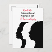 Internationale Vrouwendag is 8 maart Briefkaart (Voorkant / Achterkant)