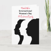 Internationale Vrouwendag is 8 maart Kaart (Voorkant)