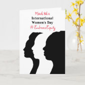 Internationale Vrouwendag is 8 maart Kaart (Gele Bloem)