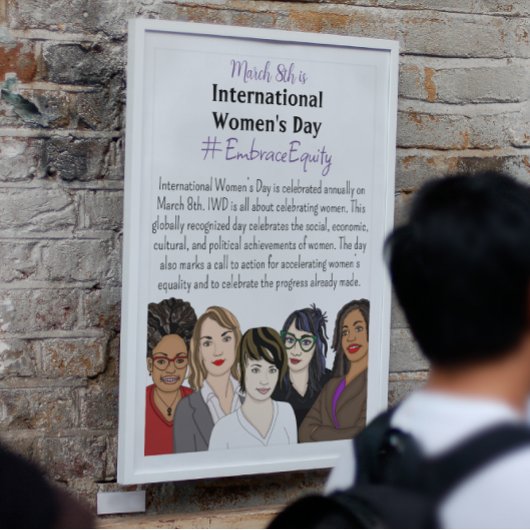 Internationale Vrouwendag is 8 maart Poster