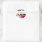 Internationale Vrouwendag is 8 maart Ronde Sticker (Tas)