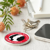 Internationale Vrouwendag is 8 maart Sleutelhanger (Zijkant)