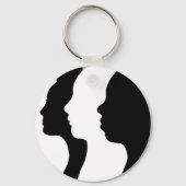 Internationale Vrouwendag is 8 maart Sleutelhanger (Achterkant)