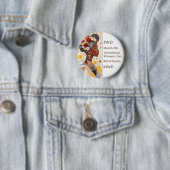 Internationale Vrouwendag | IVD #GivetoGain Ronde Button 5,7 Cm (In situ)