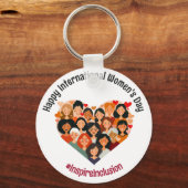 Internationale Vrouwendag | IWD 8 maart | Hart Sleutelhanger (Achterkant)