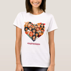 Internationale Vrouwendag   IWD 8 maart   Hart T-shirt