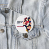 Internationale Vrouwendag | IWD 8 maart Ronde Button 7,6 Cm (In situ)