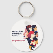 Internationale Vrouwendag | IWD 8 maart Sleutelhanger (Voorkant)