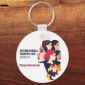 Internationale Vrouwendag | IWD 8 maart Sleutelhanger (Voorkant)