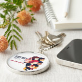 Internationale Vrouwendag | IWD 8 maart Sleutelhanger (Zijkant)