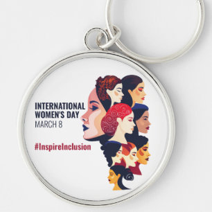 Internationale Vrouwendag   IWD 8 maart Sleutelhanger