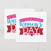 Internationale Vrouwendag Kaart (Voorkant / Achterkant)