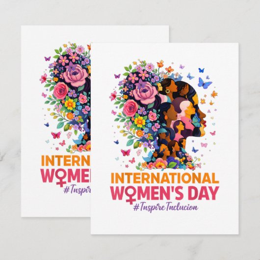 Internationale Vrouwendag Kaart (Voorkant / Achterkant)