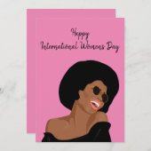 Internationale Vrouwendag Kaart (Voorkant / Achterkant)