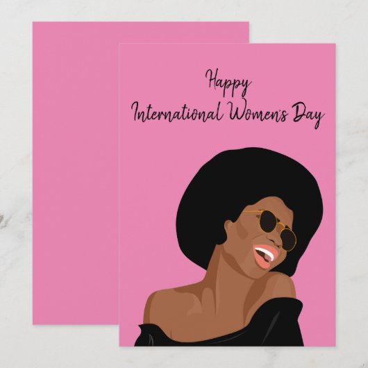 Internationale Vrouwendag Kaart (Voorkant / Achterkant)