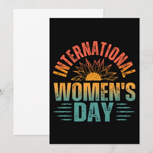 INTERNATIONALE VROUWENDAG KAART (Voorkant / Achterkant)