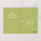 Internationale Vrouwendag Kaart | Diverse Bloemen (Achterkant)