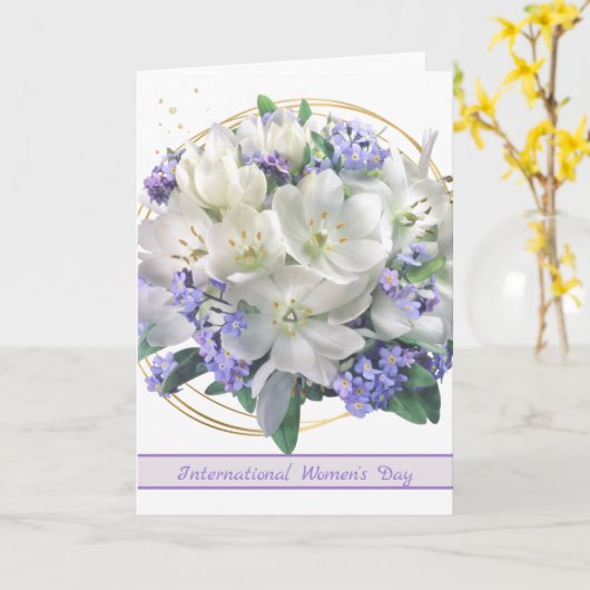 Internationale Vrouwendag, Krokussen Kaart (Gele Bloem)