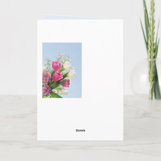Internationale Vrouwendag - Lentbloemen Kaart (Achterkant)