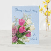 Internationale Vrouwendag - Lentbloemen Kaart (Gele Bloem)