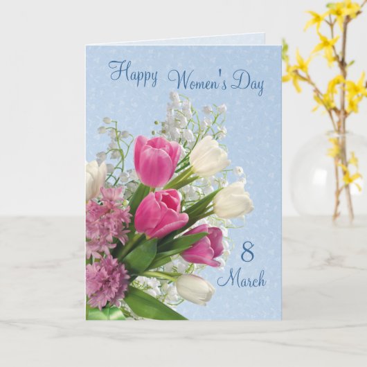Internationale Vrouwendag - Lentbloemen Kaart (Gele Bloem)