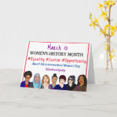 Internationale Vrouwendag: maart Kaart (Gele Bloem)