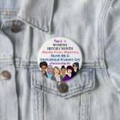 Internationale Vrouwendag: maart Ronde Button 7,6 Cm (In situ)