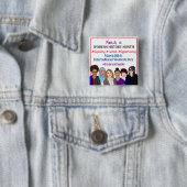 Internationale Vrouwendag: maart Vierkante Button 5,1 Cm (In situ)