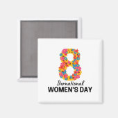 INTERNATIONALE VROUWENDAG MAGNEET (Voorkant / Achterkant)
