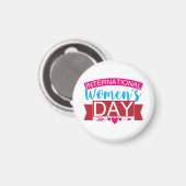 Internationale Vrouwendag Magneet (Voorkant / Achterkant)