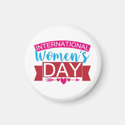 Internationale Vrouwendag Magneet (Voorkant)