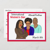 Internationale Vrouwendag - Marcy 8th Briefkaart (Voorkant / Achterkant)