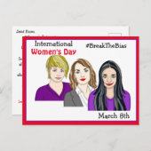 Internationale Vrouwendag - Marcy 8th Briefkaart (Voorkant / Achterkant)