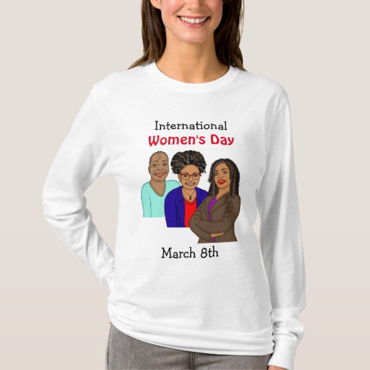 Internationale Vrouwendag - Marcy 8th T-shirt (Voorkant)