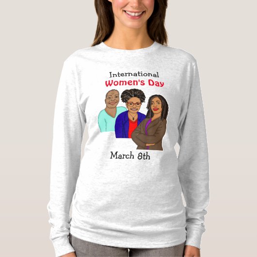 Internationale Vrouwendag - Marcy 8th T-shirt (Voorkant)