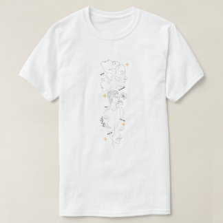 Internationale Vrouwendag Minimalistische Lijnkuns T-shirt