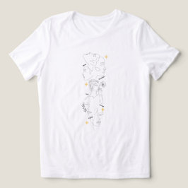 Internationale Vrouwendag Minimalistische Lijnkuns Tri-Blend Shirt