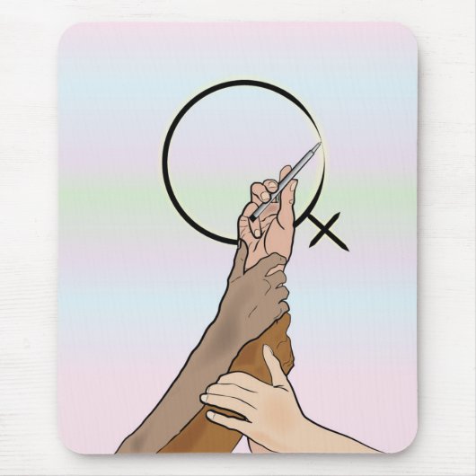 Internationale Vrouwendag Muismat (Voorkant)