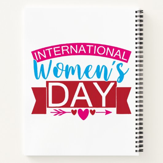 Internationale Vrouwendag Notitieboek (Achterkant)