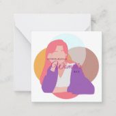 Internationale Vrouwendag Notitiekaartje (Voorkant)