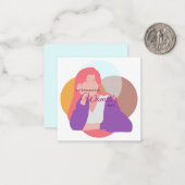 Internationale Vrouwendag Notitiekaartje (Voorkant / Achterkant in situ)