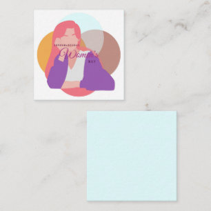 Internationale Vrouwendag Notitiekaartje