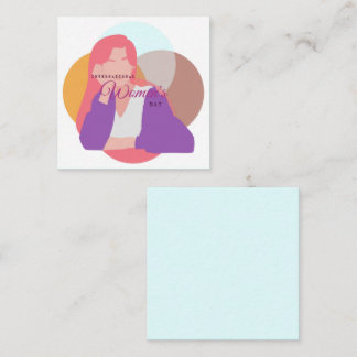 Internationale Vrouwendag Notitiekaartje
