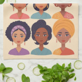 Internationale Vrouwendag op 8 maart Theedoek (Gevouwen)