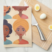 Internationale Vrouwendag op 8 maart Theedoek (Quarter Fold)