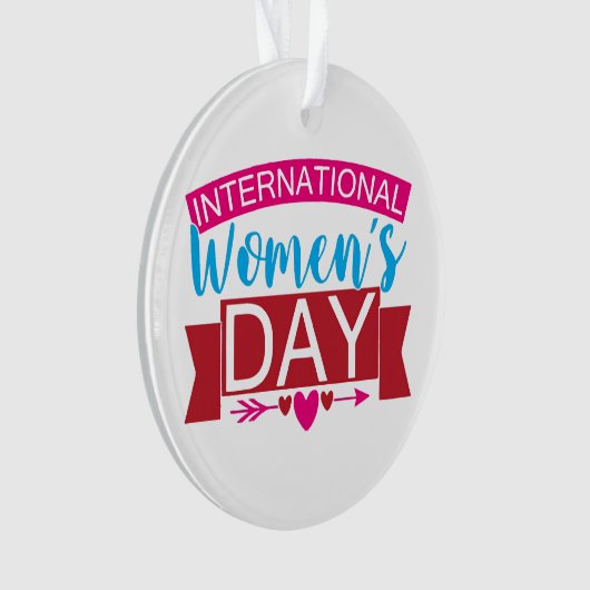 Internationale Vrouwendag Ornament (voorkant)