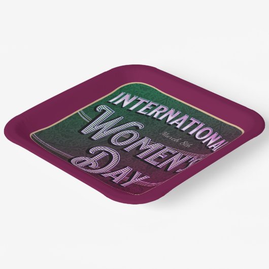 Internationale Vrouwendag Papier Bord (Gebogen)