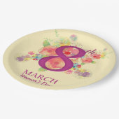 Internationale Vrouwendag Papieren Bordje (Gekanteld)