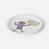 Internationale Vrouwendag Papieren Bordje (Gekanteld)